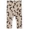 NAME IT BABY katoenen slim fit gebreide babybroek met print - beige