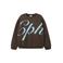 NAME IT KIDS sweater met tekst - donkerbruin