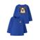 NAME IT MINI longsleeve met backprint - blauw