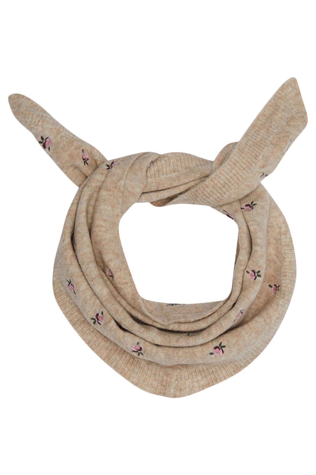 s.Oliver gebloemde sjaal - beige/roze