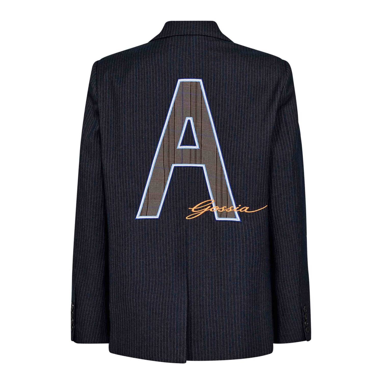 Gossia blazer met krijtstreep marineblauw