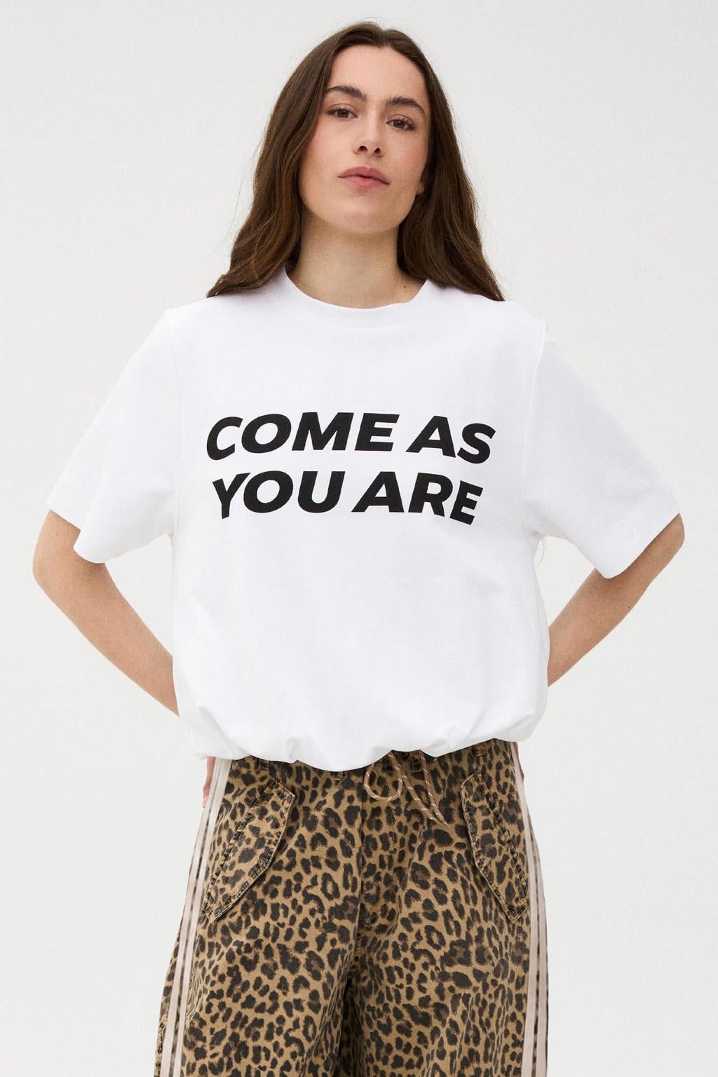 Gossia T-shirt met print - ecru
