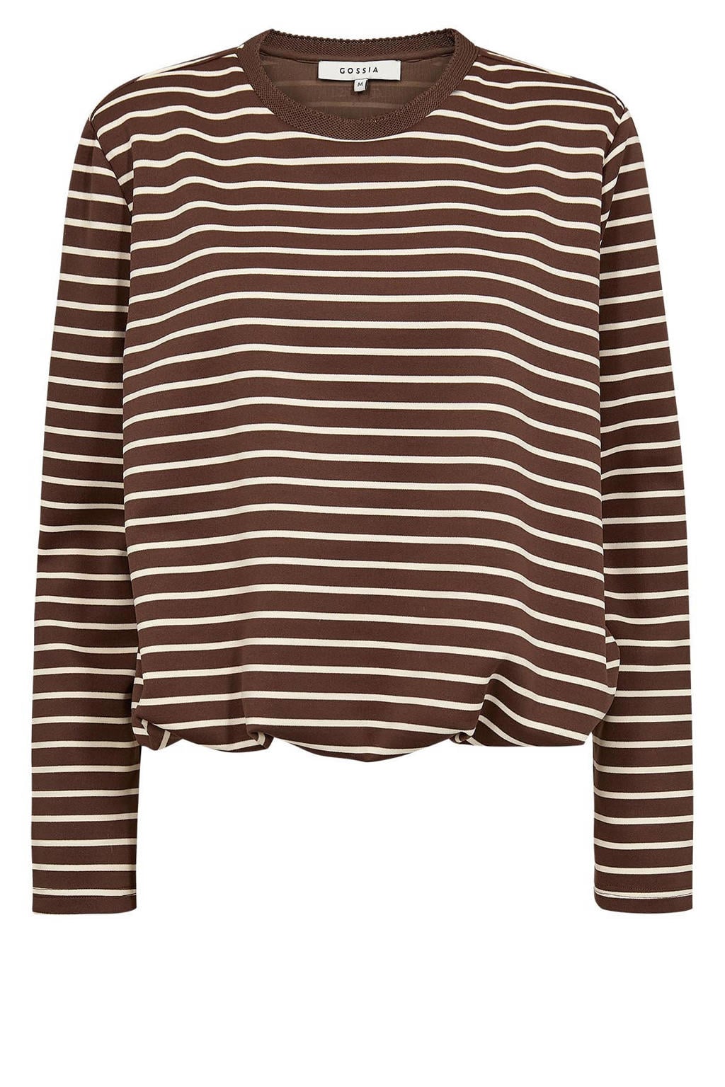 Gossia gestreept T-shirt - bruin