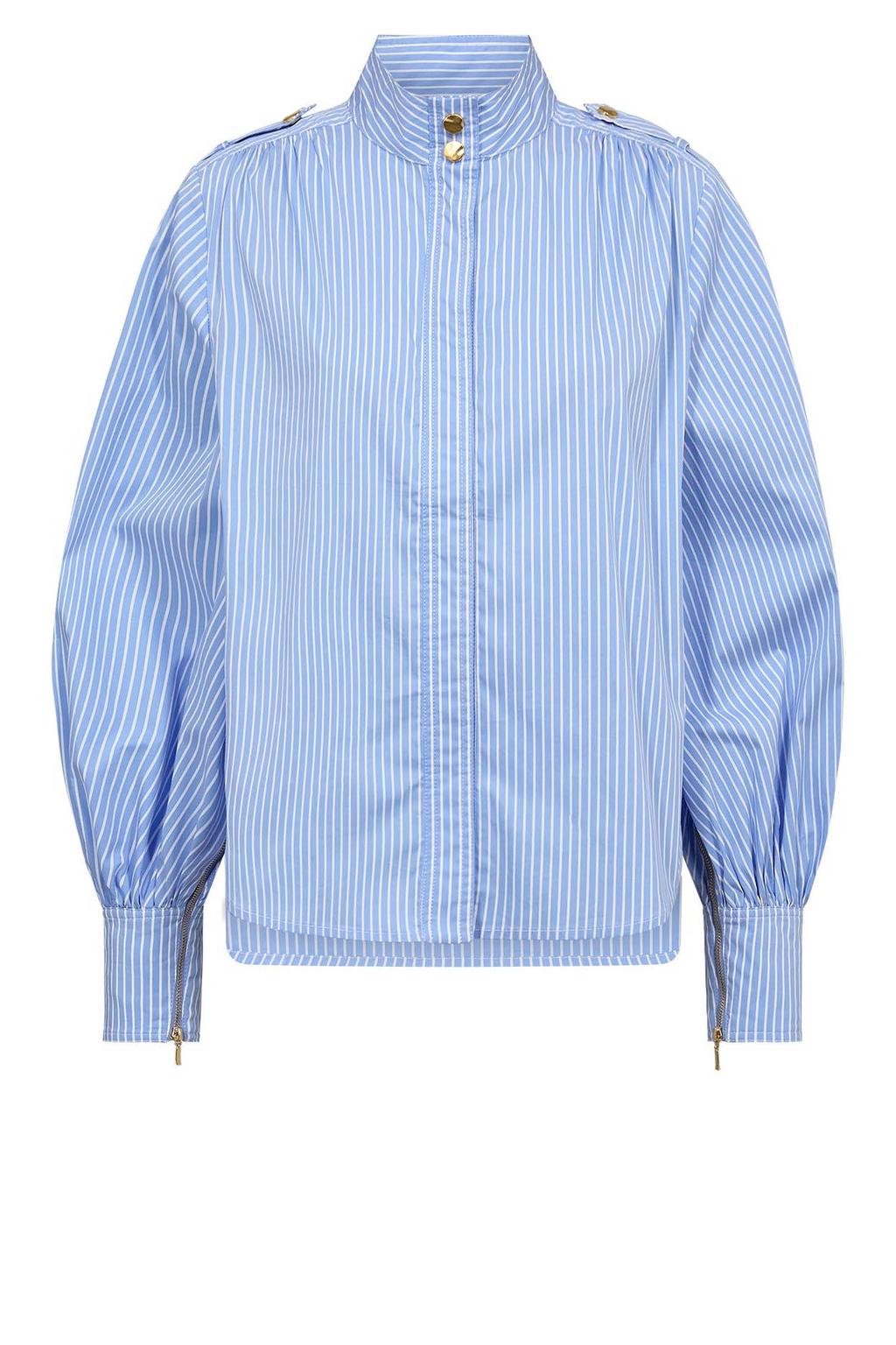 Gossia blouse met krijtstreep - blauw
