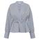Gossia getailleerde gestreepte blouse - blauw