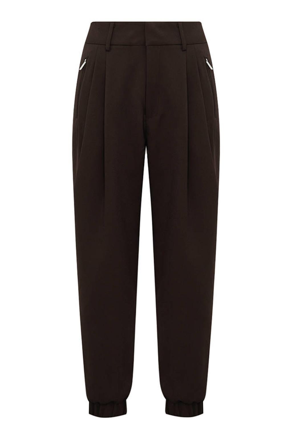 Gossia tapered broek - donkerbruin