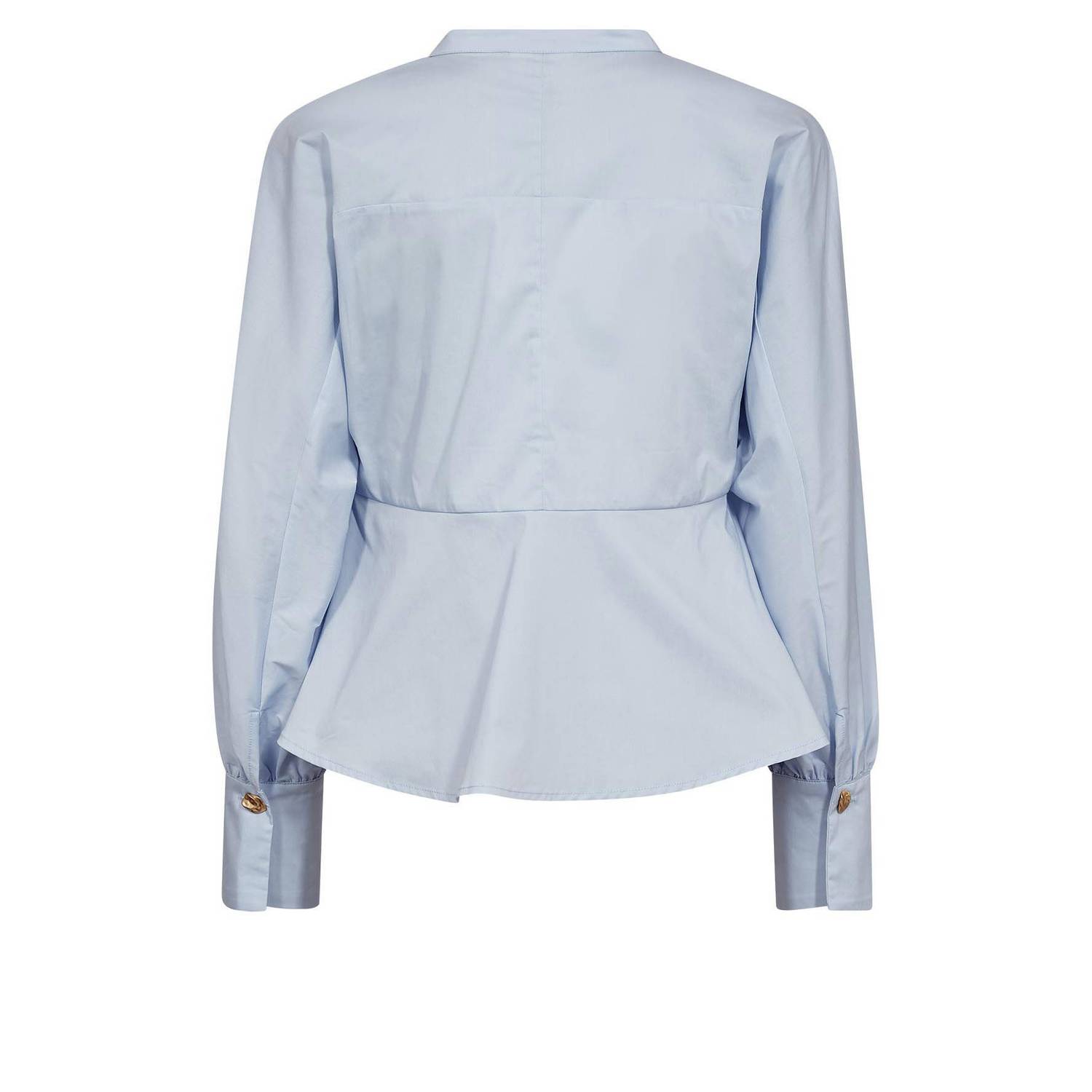 Gossia blouse met peplum lichtblauw