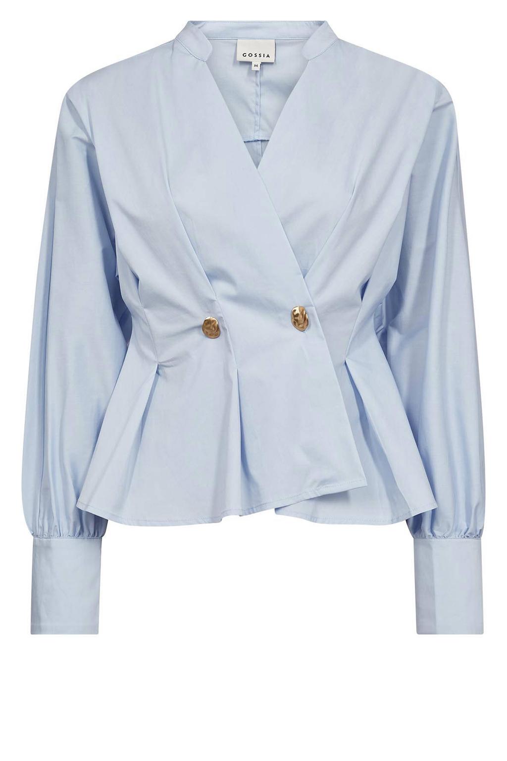 Gossia blouse met peplum - lichtblauw
