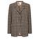Gossia regular fit geruite blazer - bruin