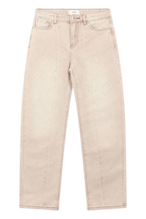 regular waist baggy jeans - beige