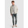 Cast Iron regular fit jacquard overshirt met print - blauw mirage