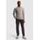 Cast Iron slim fit gebreide trui - taupe