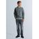 Cast Iron regular fit sweater - grijsblauw