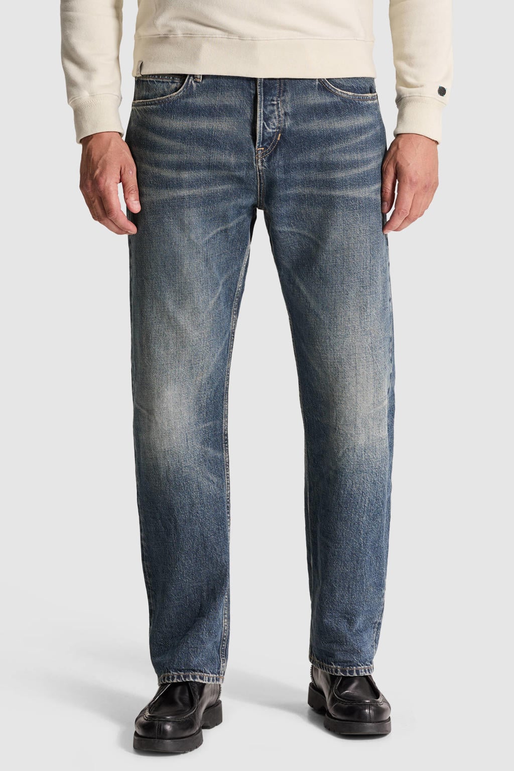 Cast Iron REVSON loose fit jeans - donkerblauw