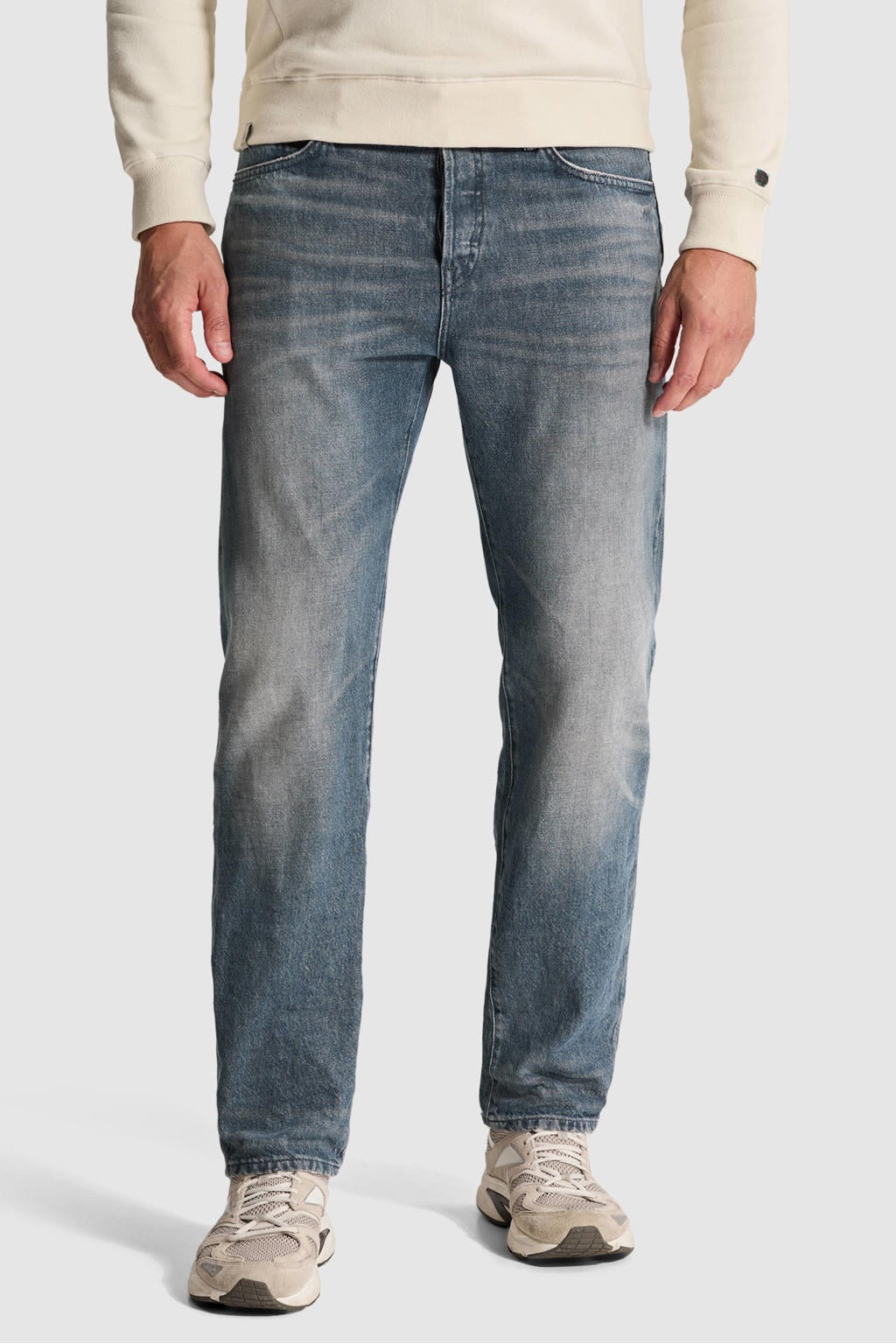 Cast Iron STEEPER relaxed fit jeans - blauwgrijs