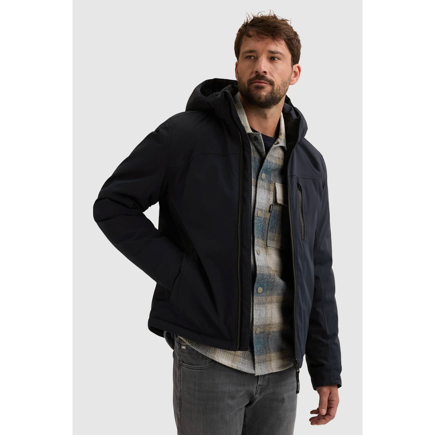 Vanguard trackchase winterjas donkerblauw