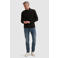 Vanguard regular fit gebreide trui met wol - zwart