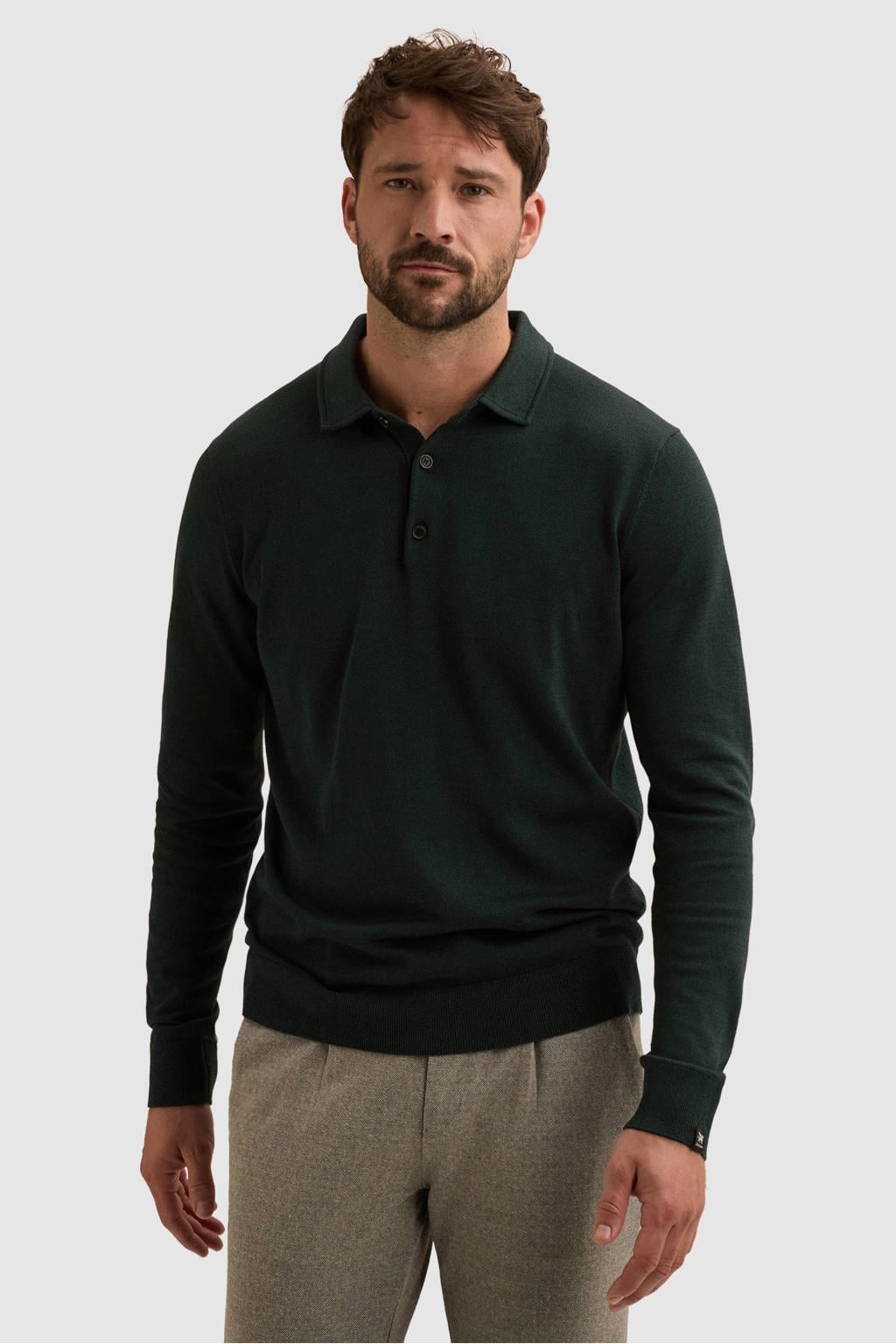 Vanguard regular fit gebreide trui - dark sea