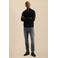 Vanguard katoenen regular fit gebreide trui - donkerblauw