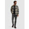 Vanguard flanel regular fit geruit overshirt - china blue