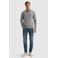 Vanguard regular fit gebreide trui met melée - china blauw