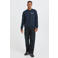 Blend regular fit sweater met print - donkerblauw