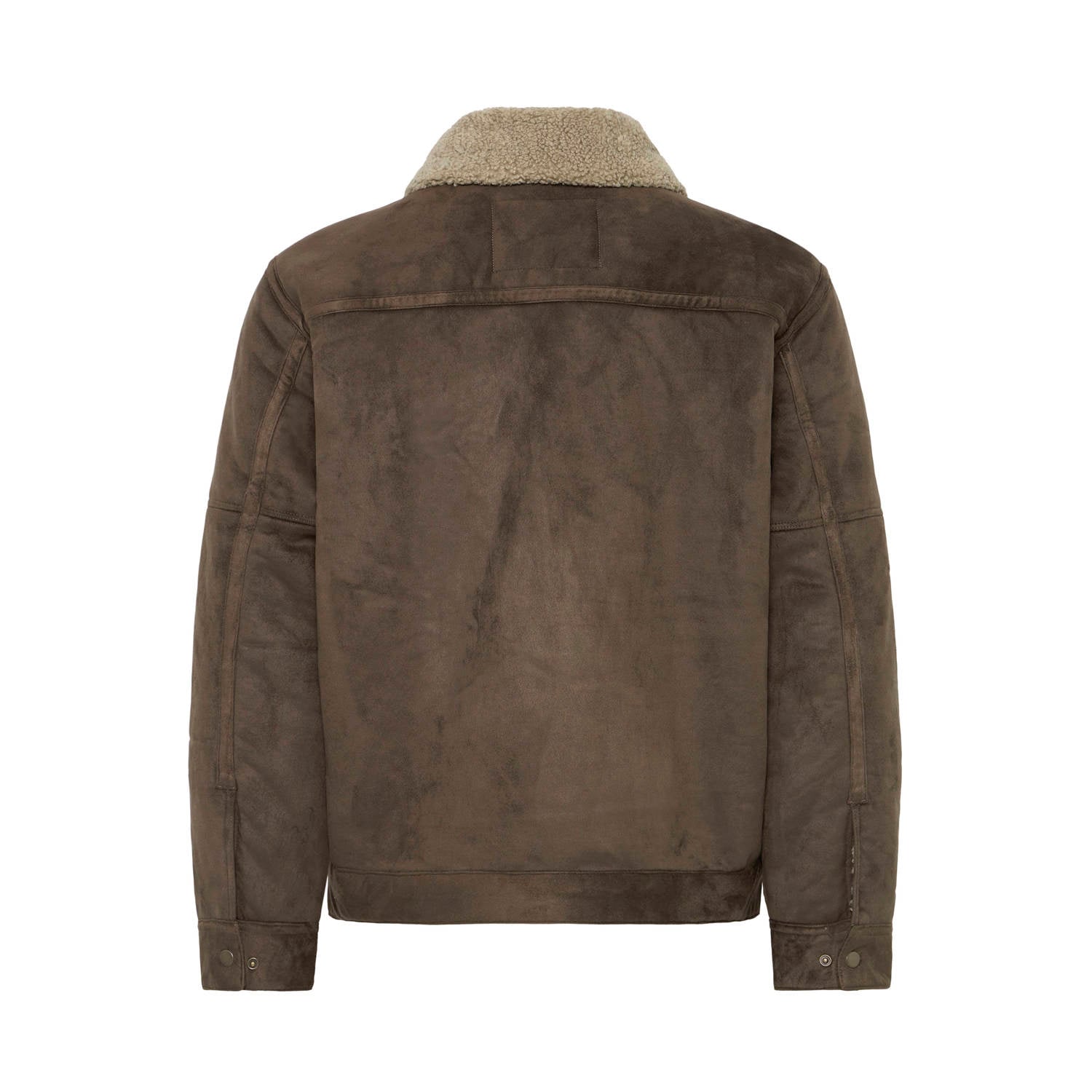 Blend suèdelook teddy lammy coat turkish coffee