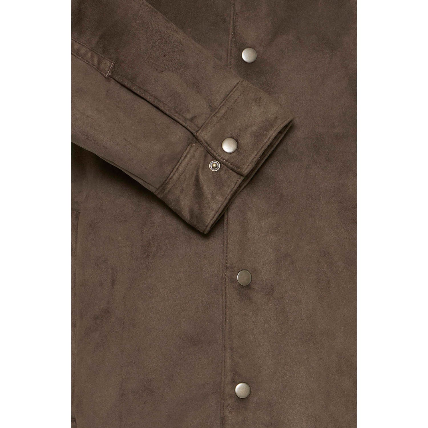 Blend suèdelook teddy lammy coat turkish coffee