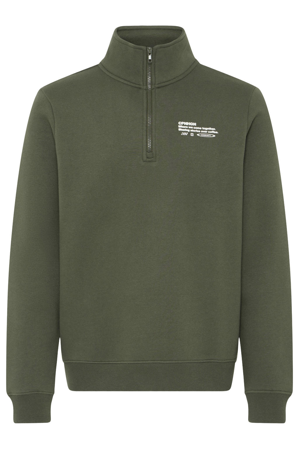 Blend regular fit sweater - donkergroen