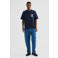 Resteröds relaxed fit T-shirt met backprint - donkerblauw
