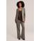 WE Fashion flared broek - grijsbruin