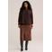 WE Fashion Curve Plus Size midi rok - bruin
