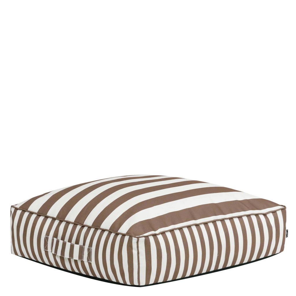 icon icon - Solus Vloerkussen - Tuin - Gestreept - Chocolade