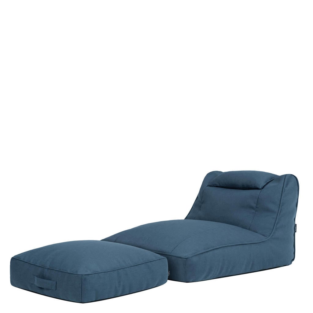 icon icon - Nova Zitzak met Vloerkussen - Ligtsoel - Olefin - Denimblauw