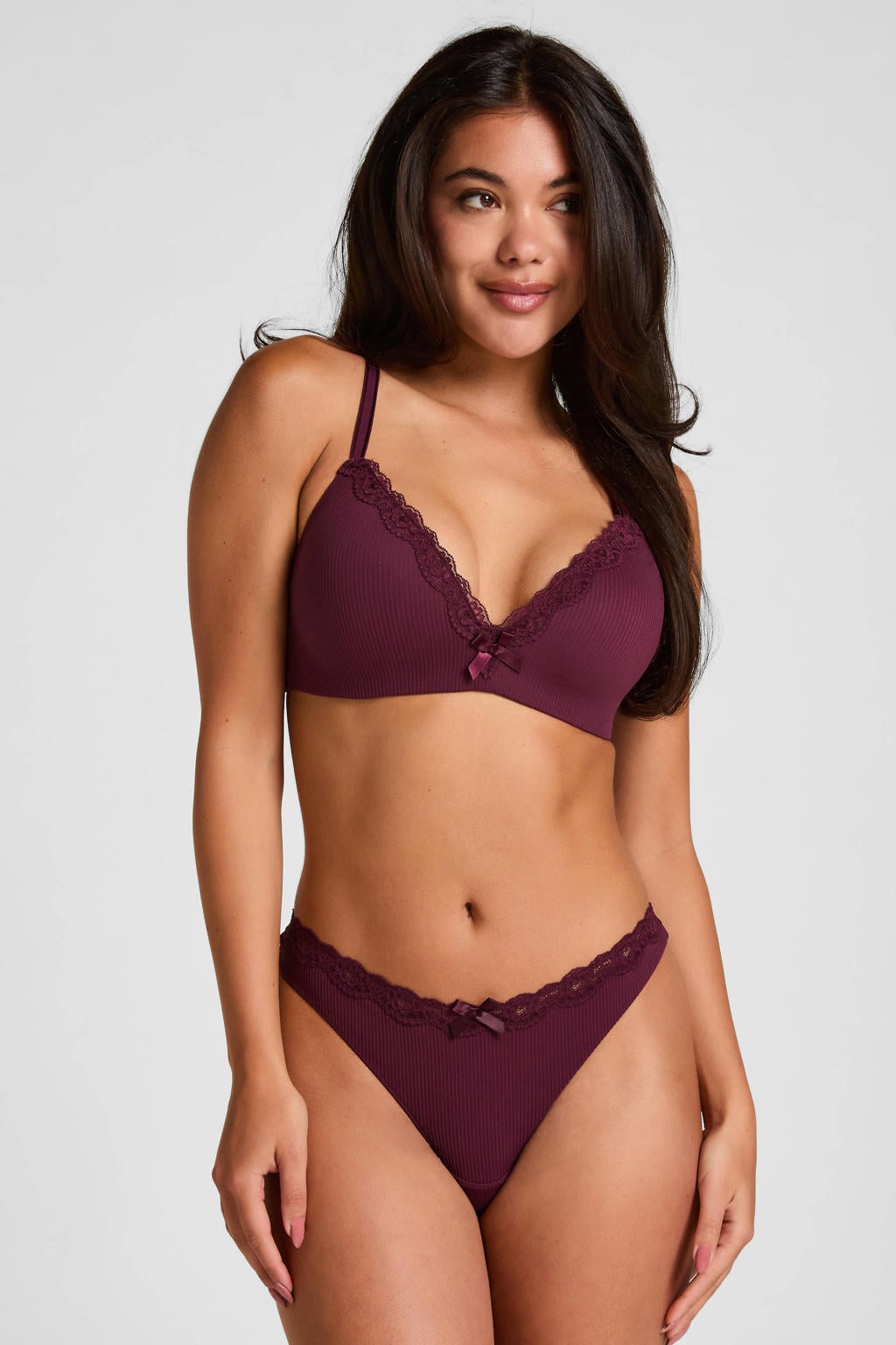 Hunkemöller Lola string - donkerrood