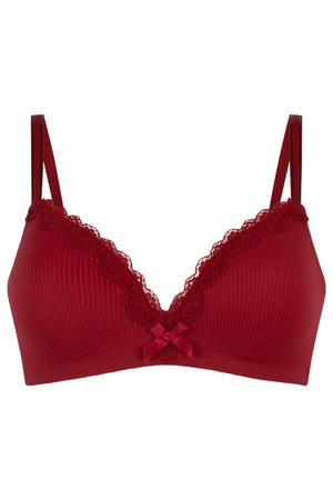 Lola niet-voorgevormde bh zonder beugel - rood