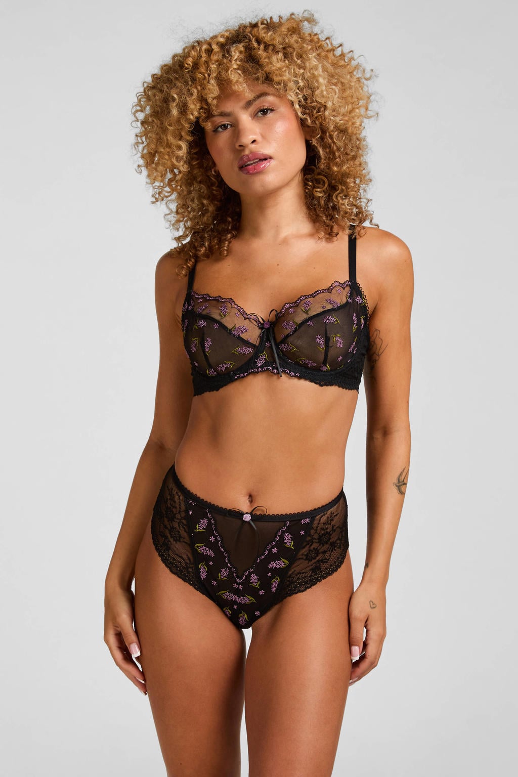 Hunkemöller Iris niet-voorgevormde beugel-bh - zwart