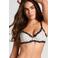 Hunkemöller Dolly niet-voorgevormde beugel-bh met stippen - wit/zwart