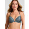 Hunkemöller Viktoria voorgevormde push-up-bh met voorsluiting - blauw