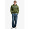 Superdry VINTAGE SCRIPT HOOD regular fit hoodie met logo - groen
