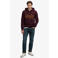 Superdry relaxed fit hoodie met logo - tawny port
