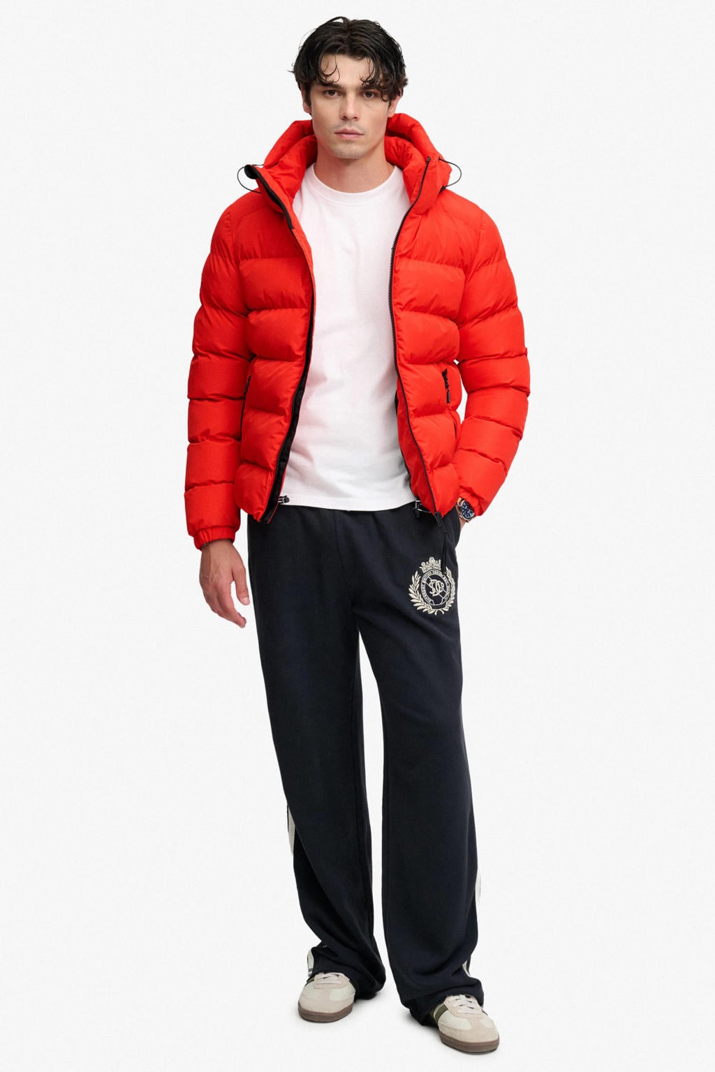 Superdry quilted winterjas - rood