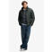 Superdry pied-de-poule quilted gewatteerde jas - olijfgroen/donkerblauw