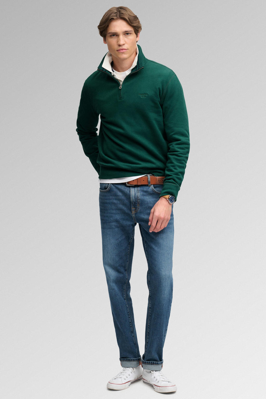 Superdry relaxed fit sweater - groen