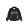 Croyez imitatieleren baseballjack met backprint - zwart