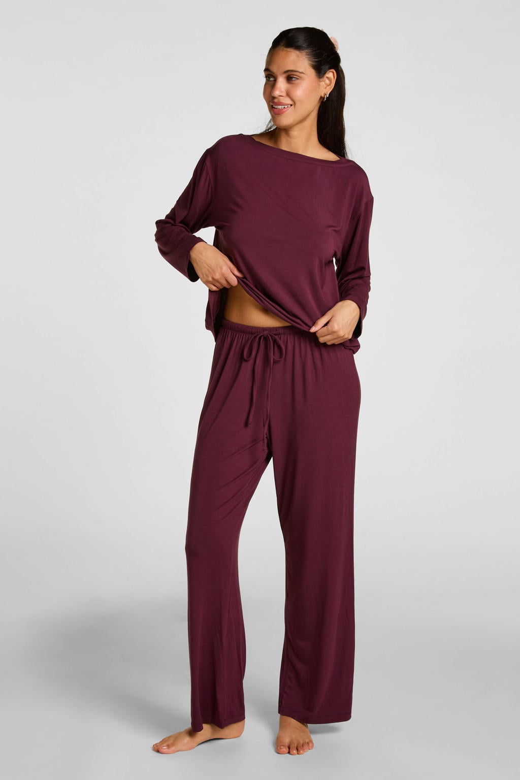 Hunkemöller pyjamabroek - donkerrood