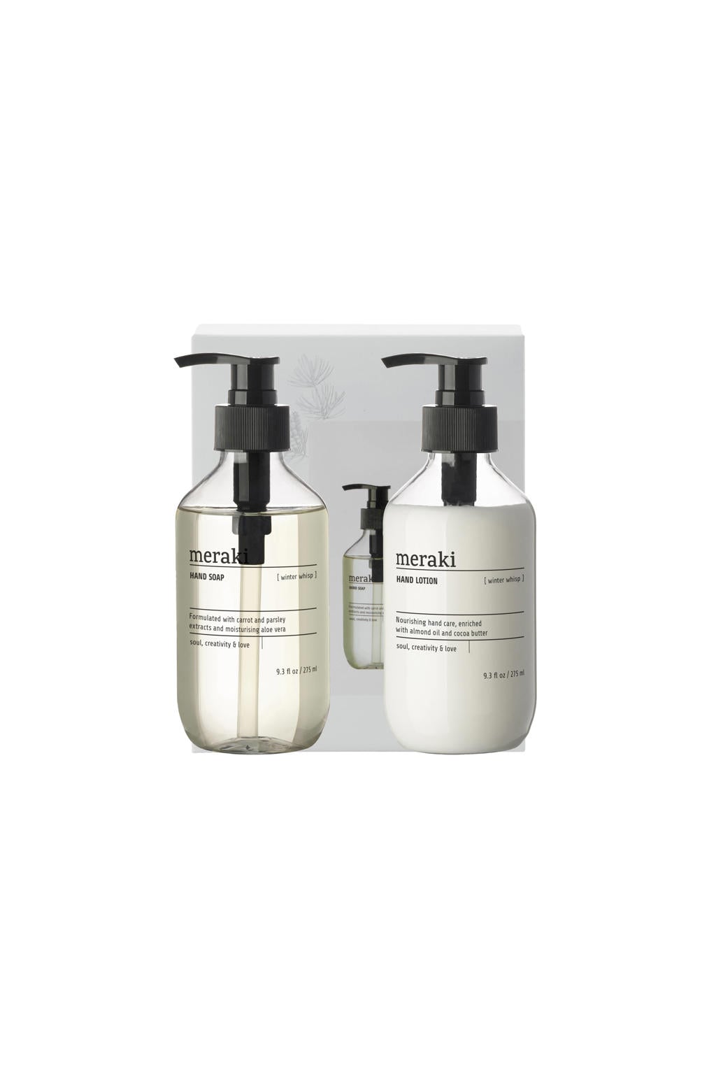 Meraki geschenkset - Winter Whisp handzeep + handlotion (275|275 ml)
