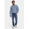 New Zealand Auckland katoenen regular fit gebreide trui - blauw