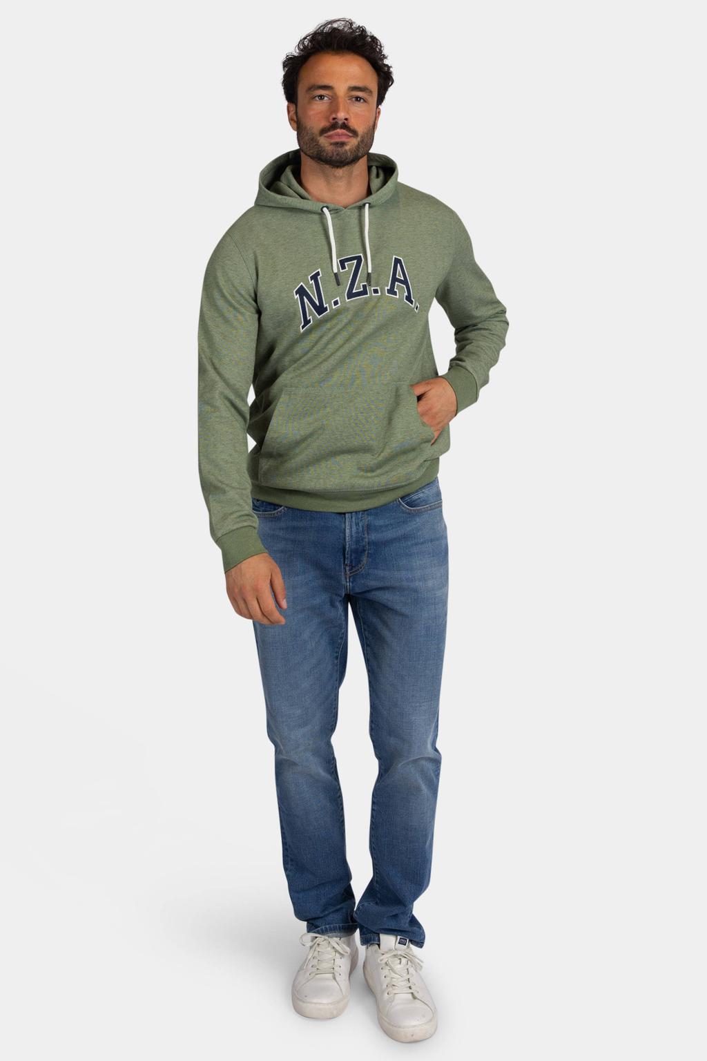 New Zealand Auckland regular fit hoodie met print - groen