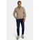 New Zealand Auckland katoenen regular fit gebreide trui - tan sand